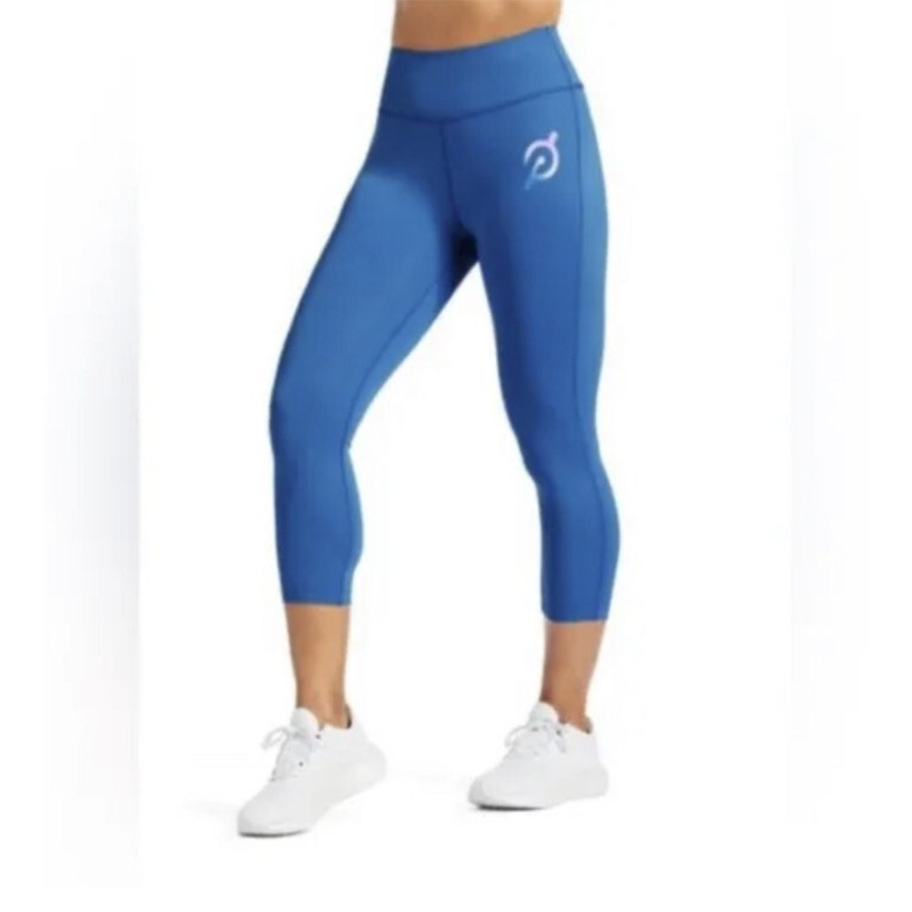 Peloton Move Capri Legging Blue High‎ Rise Athletic Yoga Pants Small